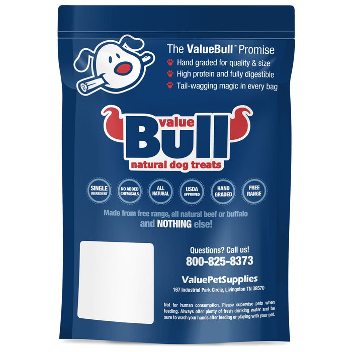 Value Pet Supplies ValueBull Braided Bully Sticks for Large Dogs, Thick 6 Inch, 10 Count