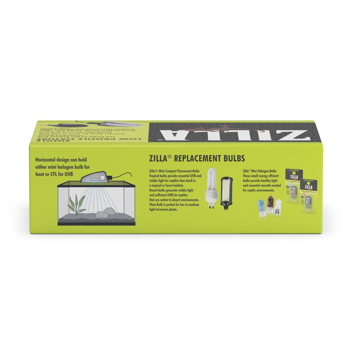 Zilla Low Profile Reptile Terrarium Fixtures Single