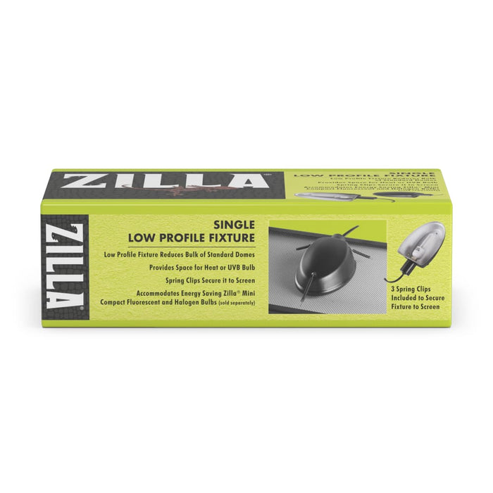 Zilla Low Profile Reptile Terrarium Fixtures Single