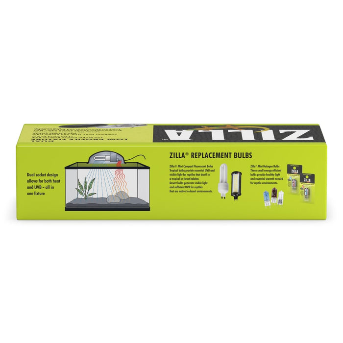 Zilla Low Profile Reptile Terrarium Fixture Dual