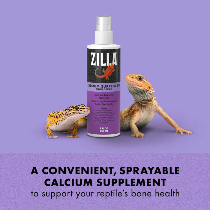 Zilla Calcium Supplement Spray for Reptiles 8 oz.