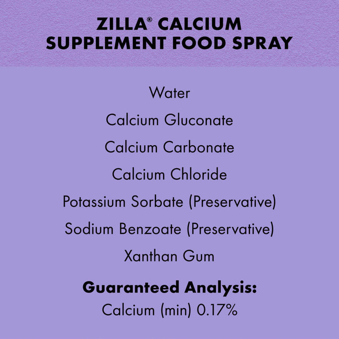 Zilla Calcium Supplement Spray for Reptiles 8 oz.