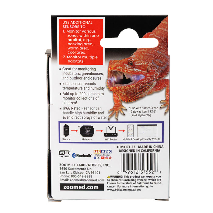 Zoo Med Slither Sense Remote Temperature & Humidity Monitoring System Sensor Only