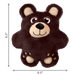 KONG Snuzzles Dog Toy Bear MD - 2 - Image 5
