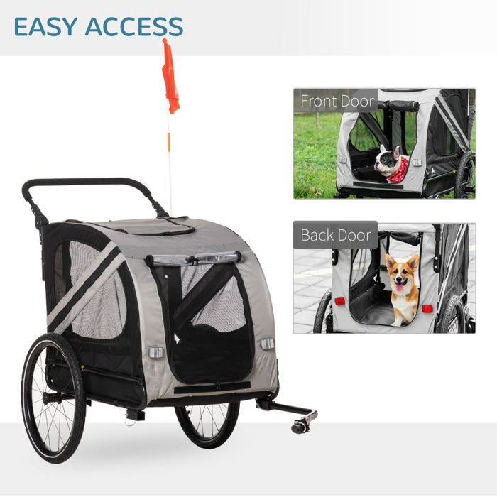 Furr Baby Gifts 2-In-1 Pet Bike Trailer Stroller