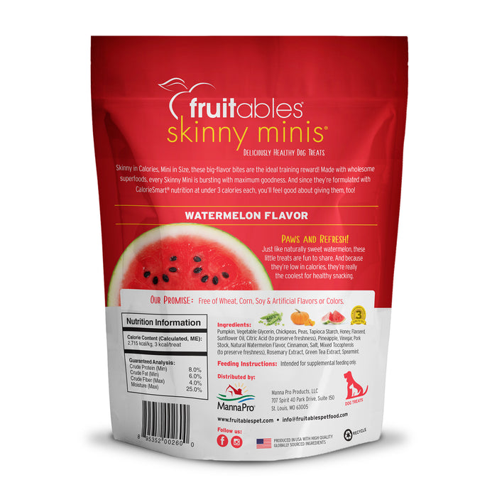 Fruitables Skinny Minis Soft Dog Treats Watermelon 5oz