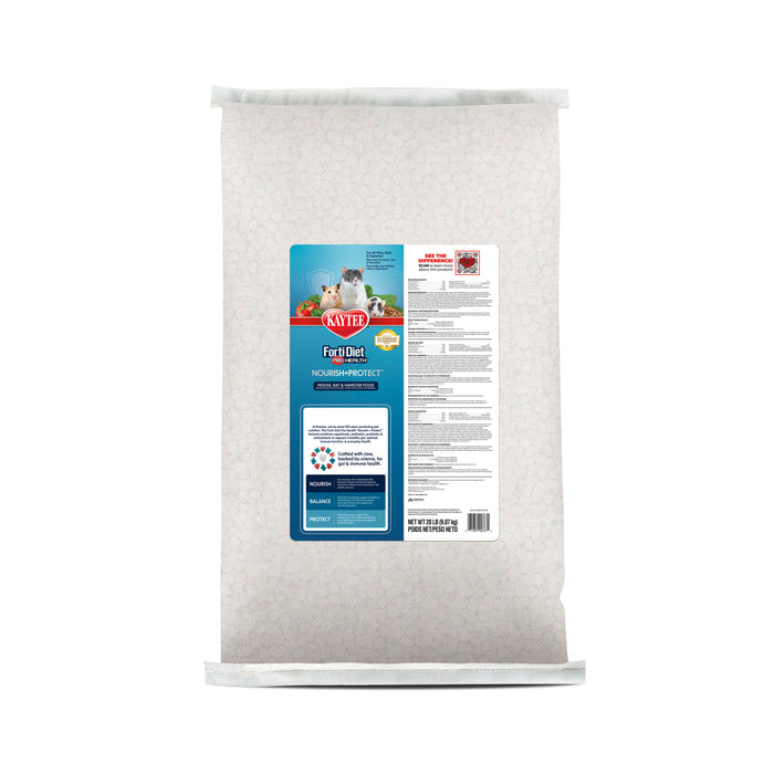 Kaytee Forti-Diet Pro Health Nourish+Protect Mouse, Rat & Hamster Food Grain blend 20 pounds