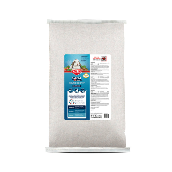 Kaytee Forti-Diet Pro Health Nourish+Protect Adult Rabbit Food 20 Pounds