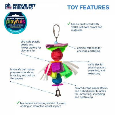 Prevue Pet Products Playfuls Fancy Dance Bird Toy