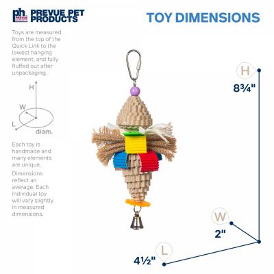 Prevue Pet Products Playfuls Mr. Mustache Bird Toy