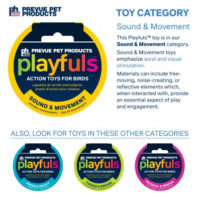 Prevue Pet Products Playfuls Mr. Mustache Bird Toy