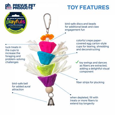Prevue Pet Products Playfuls Raincatcher Bird Toy