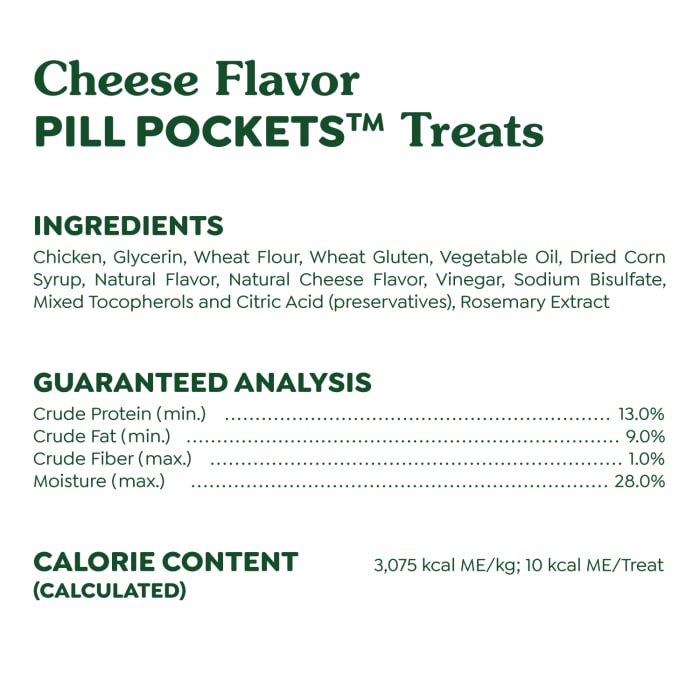 Greenies Pill Pockets for Tablets Cheese 3.2oz (30 Treats)