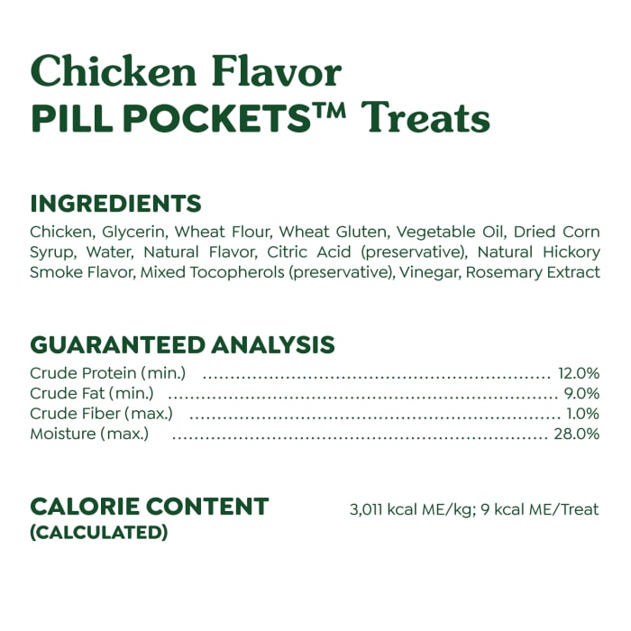Greenies Pill Pockets for Tablets Chicken 3.2oz (30 Treats)