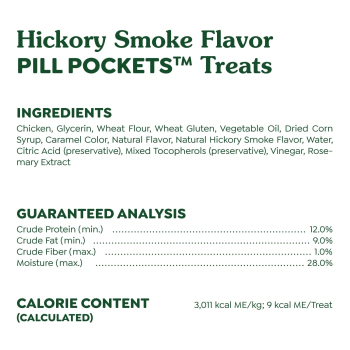 Greenies Pill Pockets for Tablets Hickory Smoke 3.2oz (30 Treats)