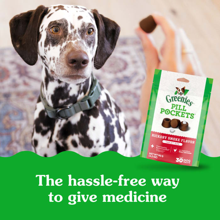 Greenies Pill Pockets for Tablets Hickory Smoke 3.2oz (30 Treats)