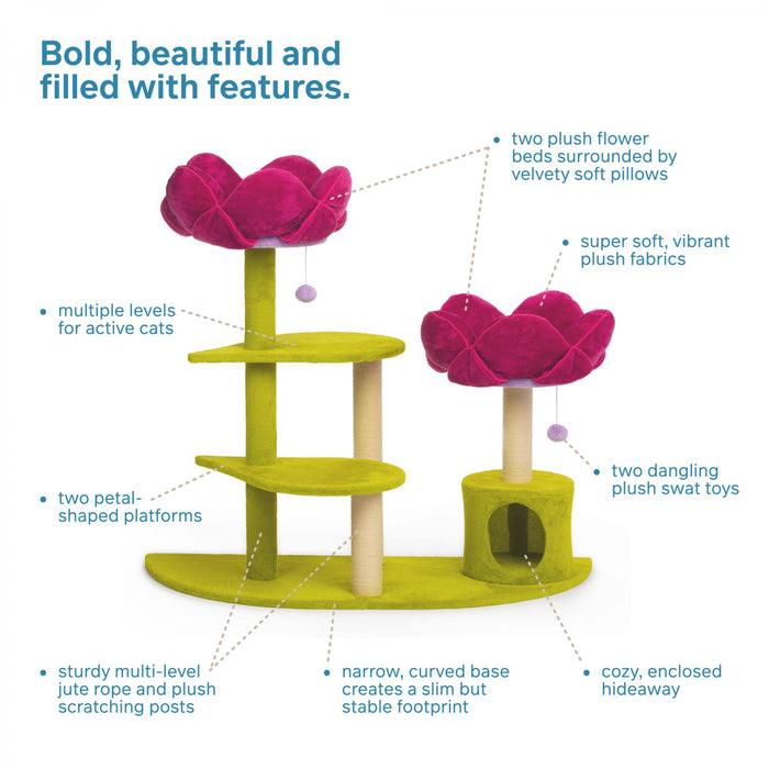 Prevue Pet Products Kitty Flower Garden Cat Tower