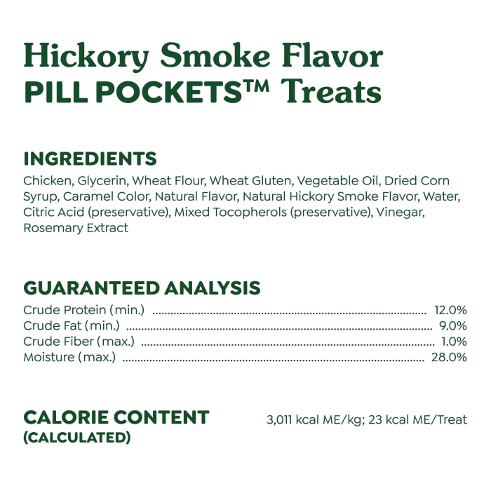 Greenies Pill Pockets for Capsules Hickory Smoke 7.9 oz (30 Treats)