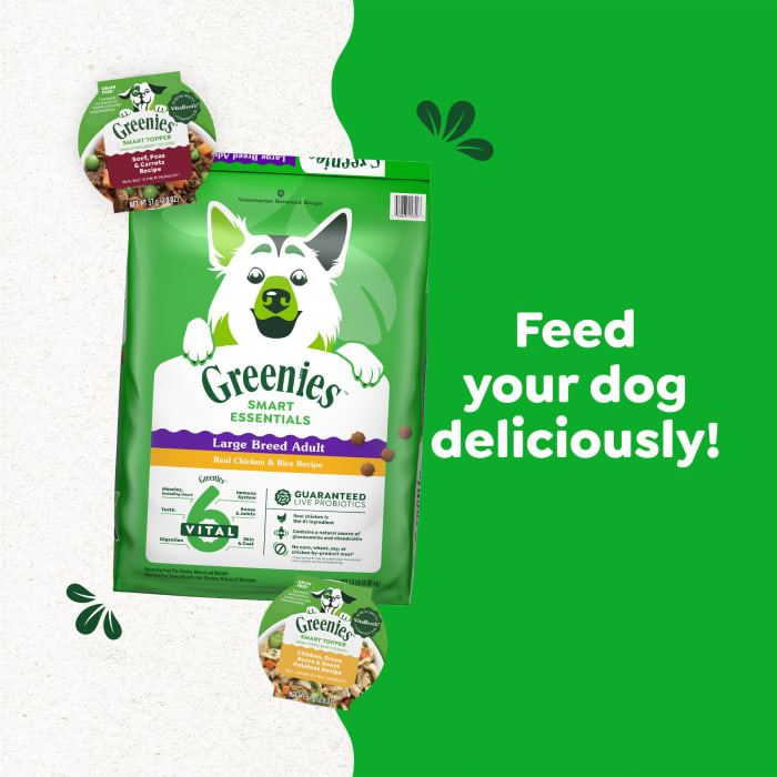 Greenies Smart Essentials Adult Large Breed Dry Dog Food Real Chicken & Rice Recipe 15lbs