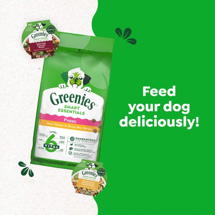 Greenies Smart Essentials Puppy High Protein Dry Dog Food Real Chicken & Brown Rice Recipe 5.5lbs