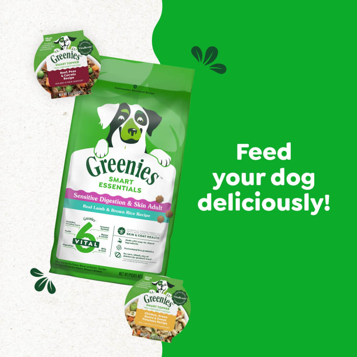 Greenies Smart Essentials Sensitive Digestion & Skin Dry Dog Food Real Lamb & Brown Rice Recipe 30lbs