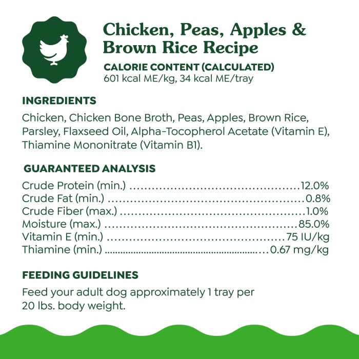 Greenies Smart Topper Wet Mix-In for Dogs Chicken, Peas, Apples & Brown Rice Recipe 2oz (Pack of 10)