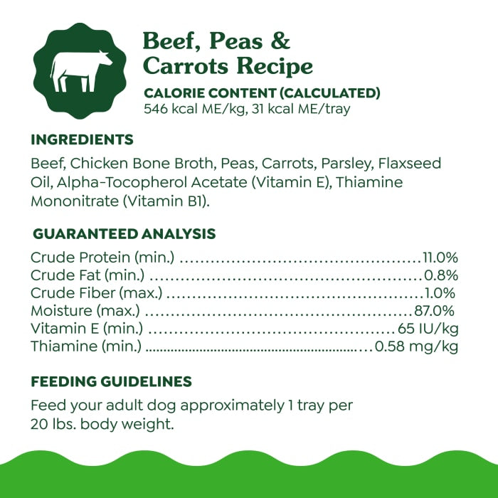 Greenies Smart Topper Wet Mix-In for Dogs Beef, Peas & Carrots 2oz (Pack of 10)