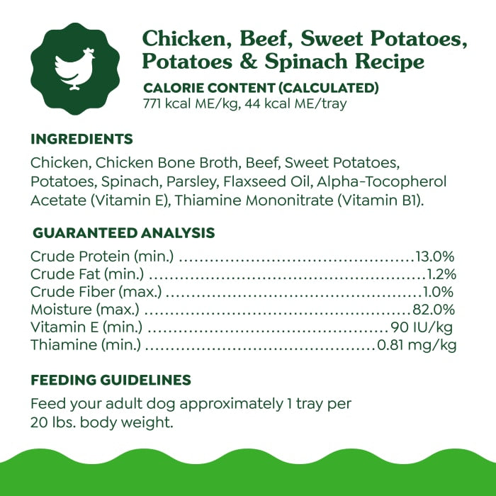 Greenies Smart Topper Wet Mix-In for Dogs Chicken, Beef, Sweet Potatoes, Potatoes & Spinach Recipe 2oz (Pack of 10)