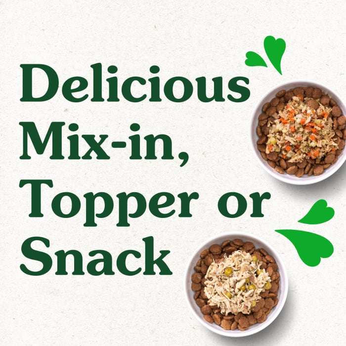 Greenies Smart Topper Wet Mix-In for Dogs Chicken with Peas & Duck Variety Pack 2oz (Pack of 8)