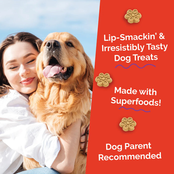 Fruitables Biggies Dog Treats Crispy Bacon & Apple 16oz