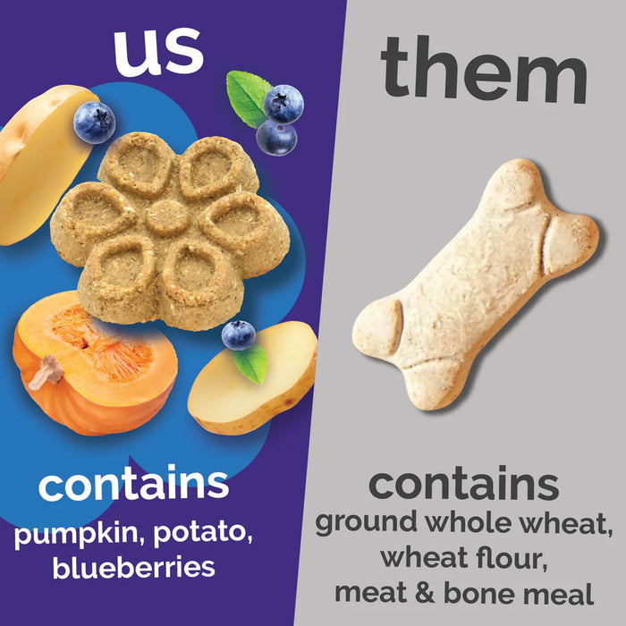 Fruitables Biggies Dog Treats Pumpkin & Blueberry 16oz