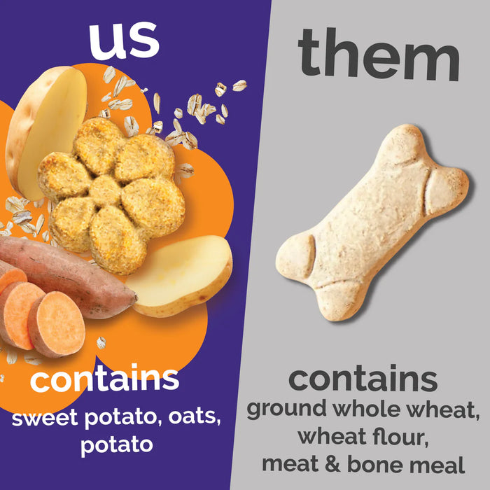 Fruitables Crunchy Baked Dog Treats Sweet Potato & Pecan 7oz