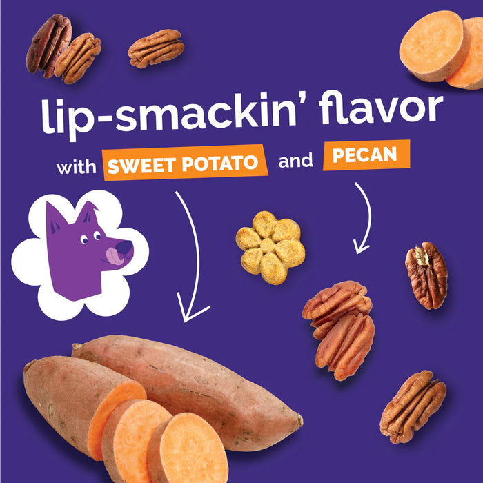 Fruitables Crunchy Baked Dog Treats Sweet Potato & Pecan 7oz