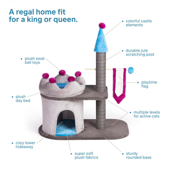 Prevue Pet Products Kitty Power Paws King's Manor Cat Tower
