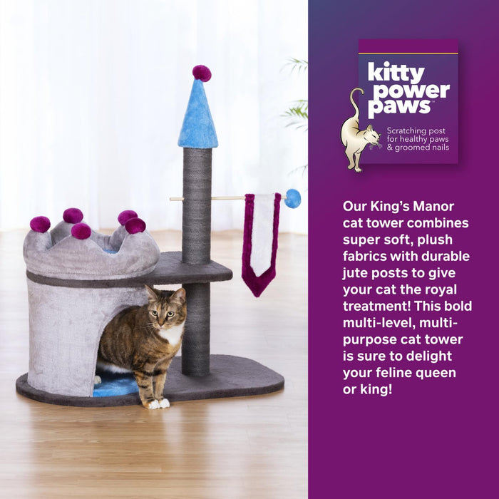 Prevue Pet Products Kitty Power Paws King's Manor Cat Tower