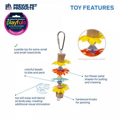 Prevue Pet Products Playfuls Kauai Totem Bird Toy