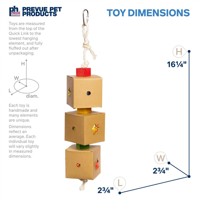Prevue Pet Products 3-Box Stuff & Hide Bird Toy - Playfuls Forage and Engage