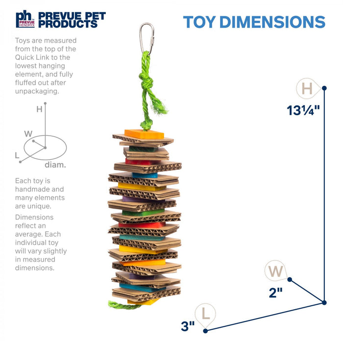 Prevue Pet Products Shredding Stack - Playfuls Physical and Mental Bird Toy