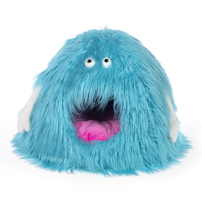 Prevue Pet Products Kitty Power Paws Comfy Monster Hideaway for Cats, Blue
