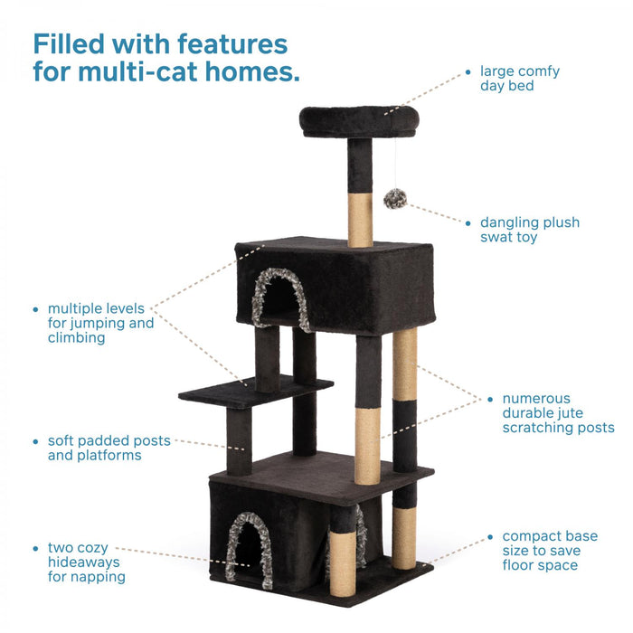 Prevue Pet Products Kitty Power Paws Dark Cat Tower