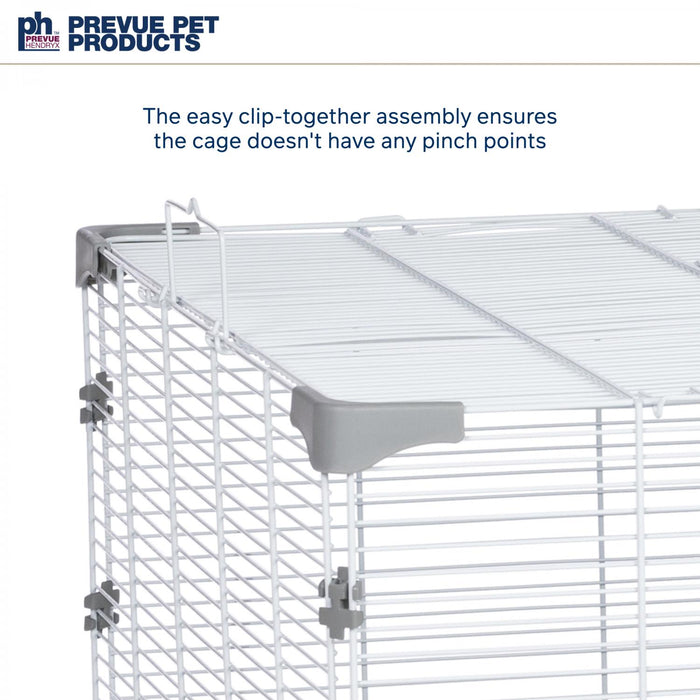 Prevue Pet Products Ranch Universal Small Animal Home, Grey & White