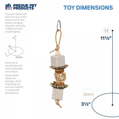 Prevue Pet Products Naturals Lava Crunchers Bird Toy