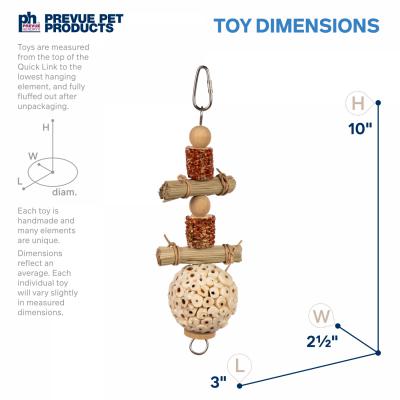 Prevue Pet Products Naturals Lunchin' Logs Bird Toy