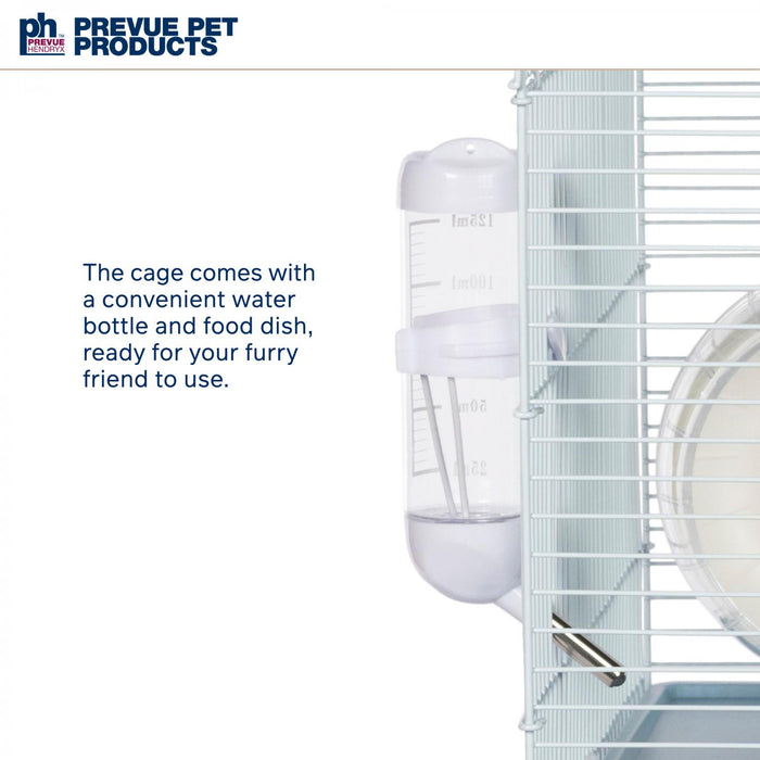 Prevue Pet Products Hamster Haven 3-Story Deluxe Home, Light Blue