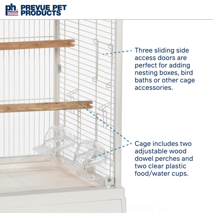 Prevue Pet Products Crystal Palace Luxe, White