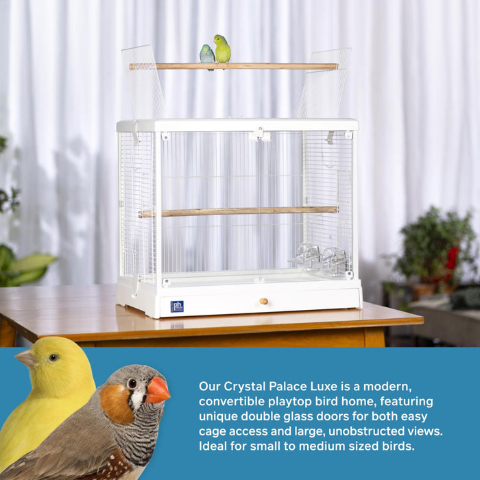 Prevue Pet Products Crystal Palace Luxe, White
