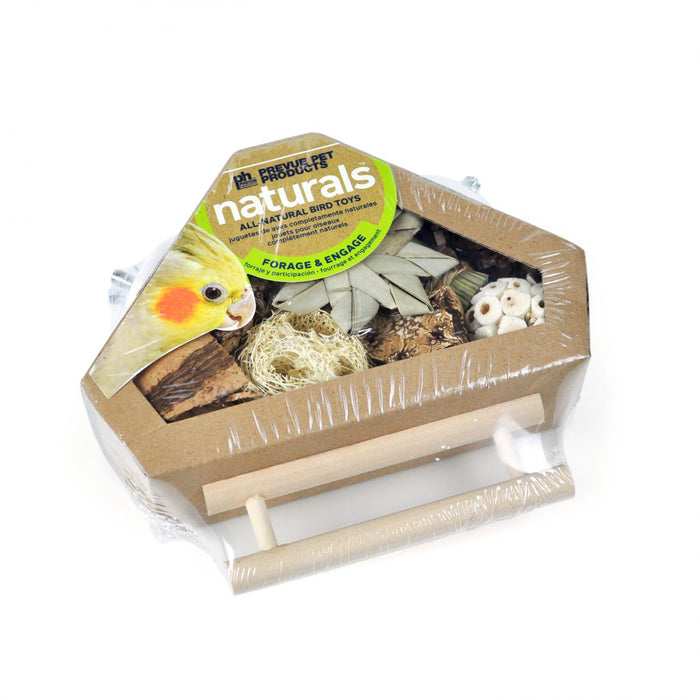 Prevue Pet Products Naturals Corner Bird Box with Perch