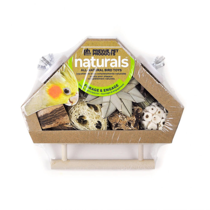 Prevue Pet Products Naturals Corner Bird Box with Perch