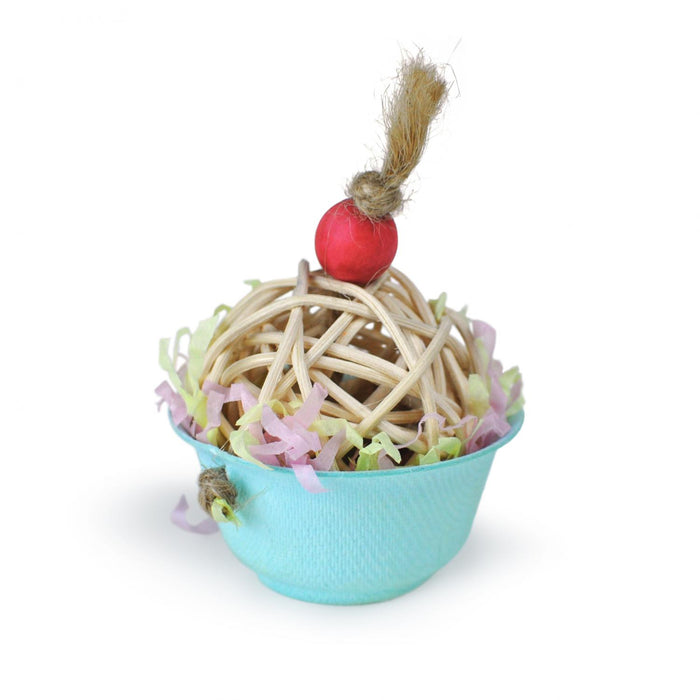 Prevue Pet Products Sugarcane Cupcake Small Animal Chew Toy