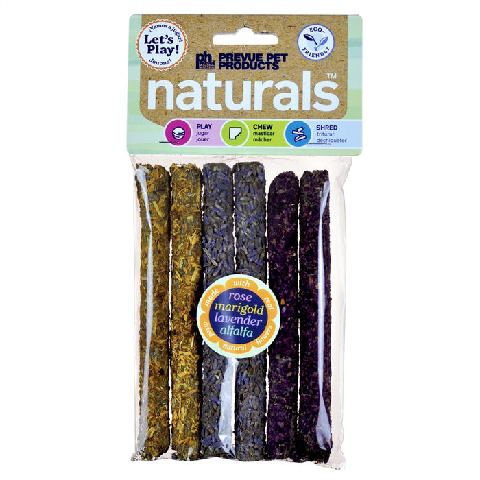 Prevue Pet Products Natural Flower Chew Sticks for Small Animals